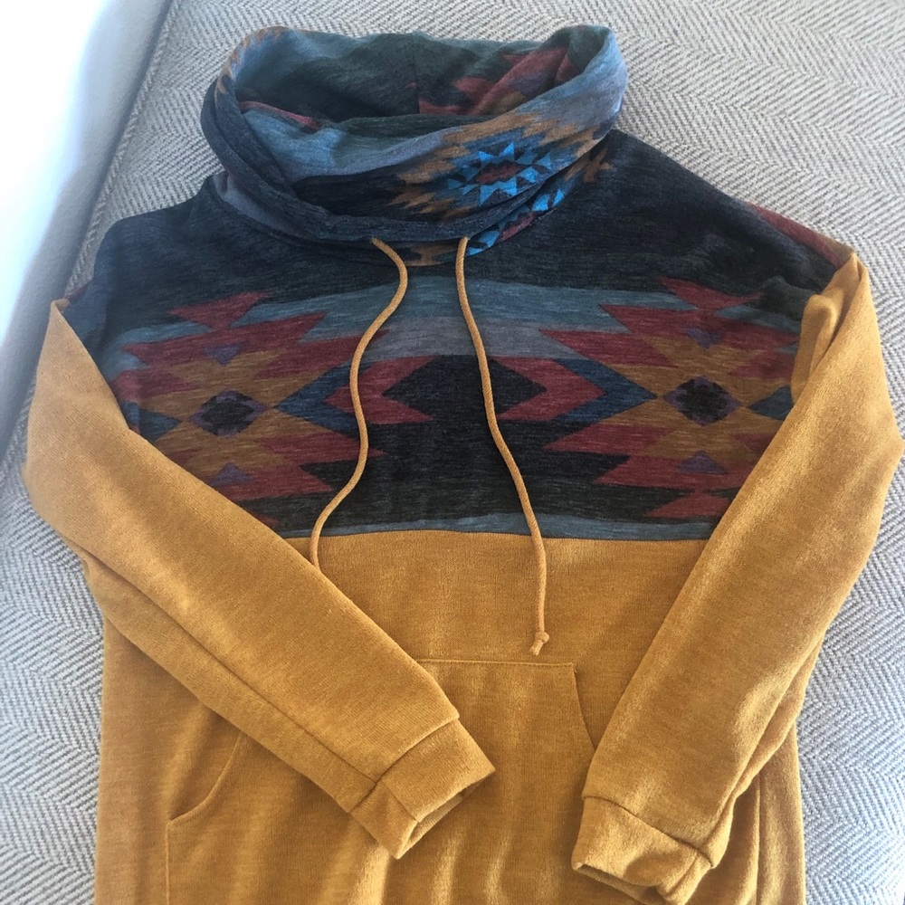 Cute Aztec cows neck sweatshirt